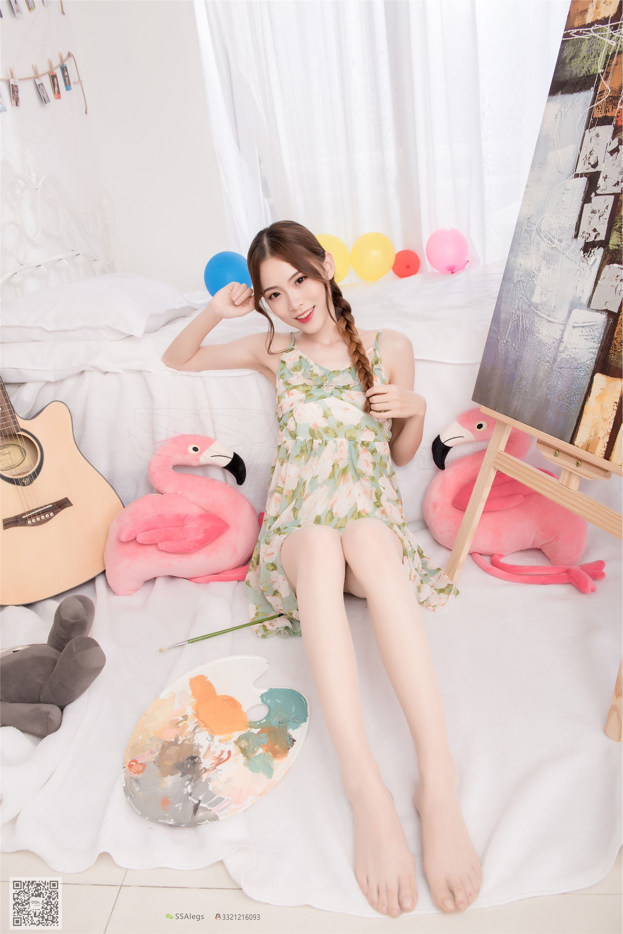 SSA丝社 NO.022 琪琪 化身灵魂画师肉丝美足特写